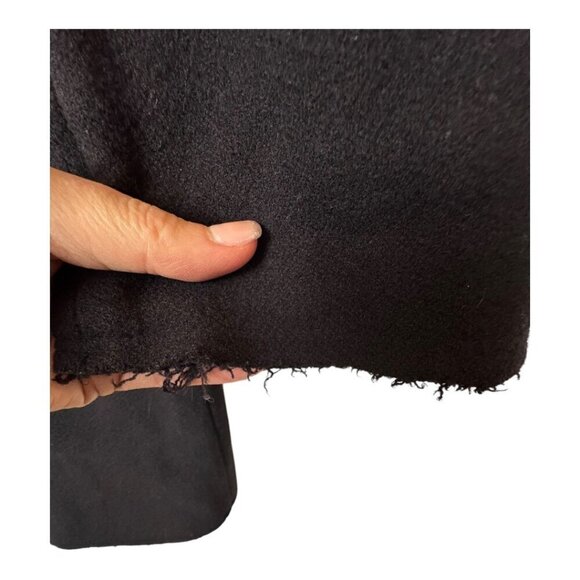 Marni Coat Women 4 Navy Blue Wool Full Zip Patchwork Raw Seams Jacket Outdoor - Picture 7 of 13